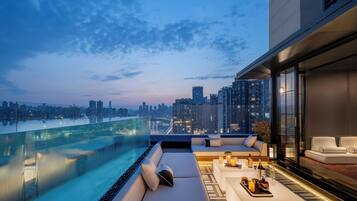 Premier Suite, River View | 1 bedroom, in-room safe, desk, laptop workspace