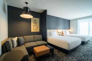 Room, Multiple Beds | In-room safe, desk, laptop workspace, blackout drapes