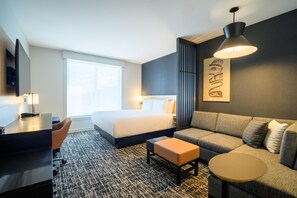 In-room safe, desk, laptop workspace, blackout drapes
