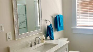 Towels, soap, toilet paper