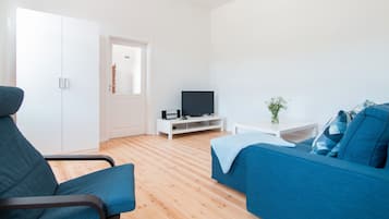 TV, DVD player, stereo