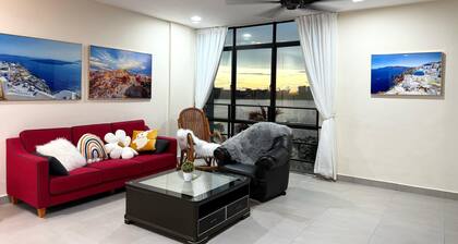 Santorini in Msia 3000sqft TownVilla, rooftop BBQ, sunset lakeview, 5BR, 13pax