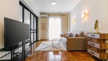 Apartment, Balcony | Living area | Flat-screen TV