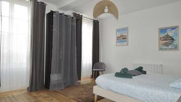 3 chambres, draps fournis