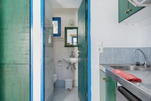 Ducha, secador de pelo y toallas