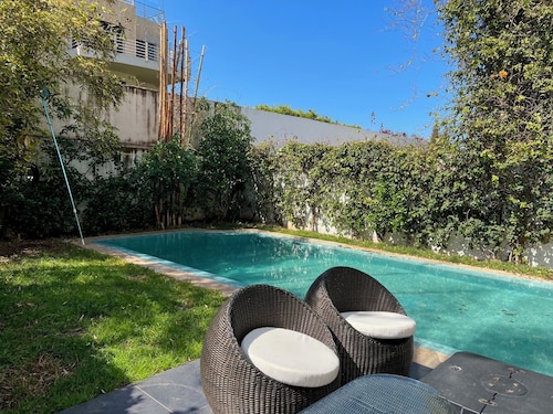 Modern beachfront villa with private pool