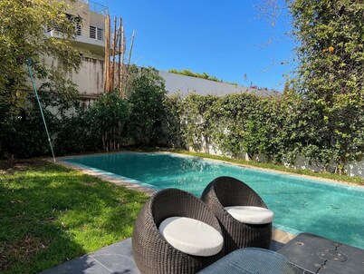 Modern beachfront villa with private pool