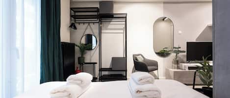 Luxe studio suite, balkon | Individueel gedecoreerd, individueel gemeubileerd