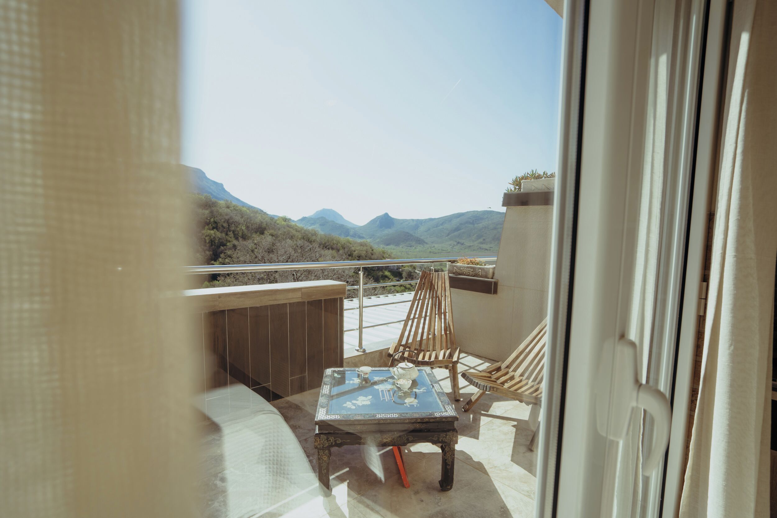 Panoramic Double Room Single Use, Balcony, Mountain View | Balcony view