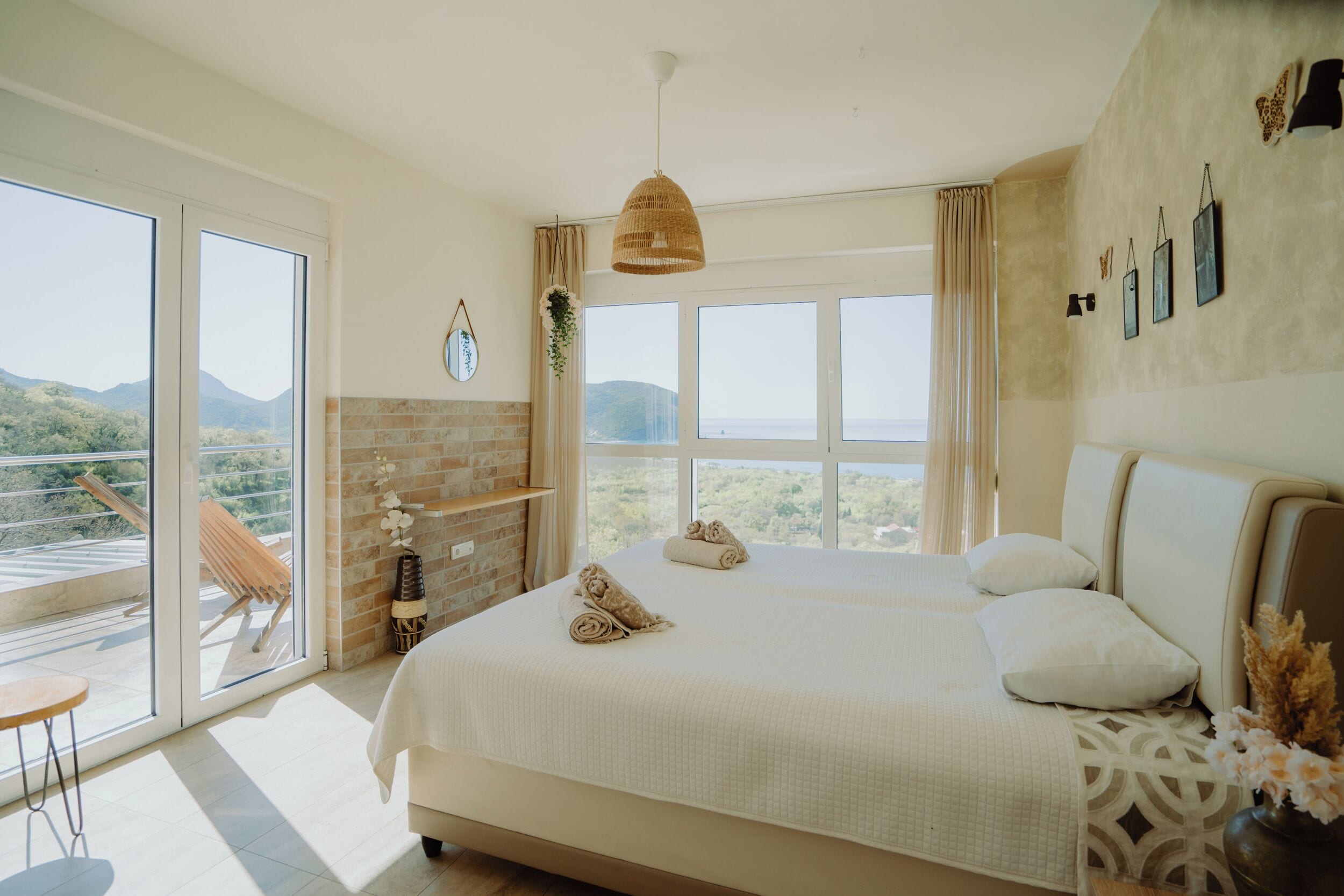 Panoramic Double or Twin Room, Balcony, Sea View | 1 bedroom, in-room safe, soundproofing, free WiFi