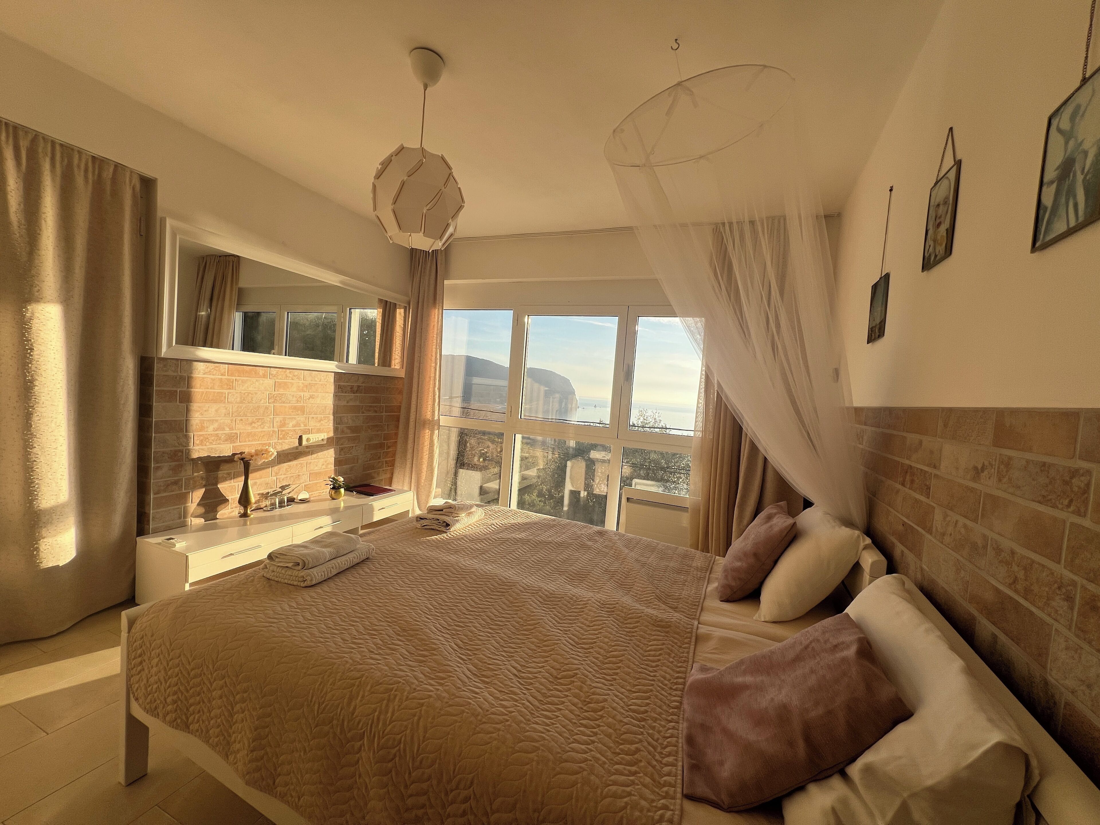 Panoramic Double or Twin Room, Air conditioning, Sea View | 1 bedroom, in-room safe, soundproofing, free WiFi