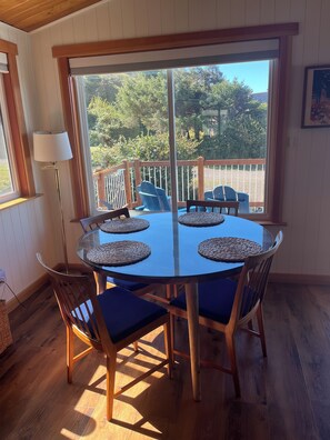Dining - Secluded Beach Getaway at Heron's Hearth Beach Bungalow. Pet Friendly! (Cape Meares)