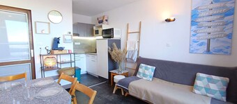 Cozy studio for 4 in Piau-Engaly, balcony, slopes view