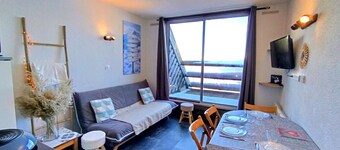 Cozy studio for 4 in Piau-Engaly, balcony, slopes view