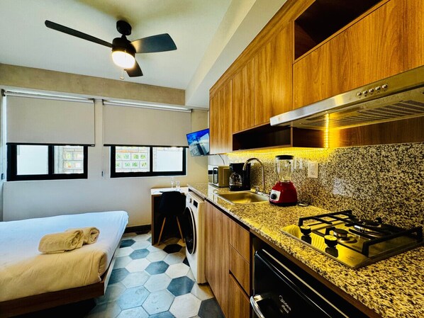 1 bedroom, iron/ironing board - Estudio Gortázar confort y diseño en el centro (Guadalajara)