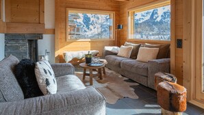 TV, fireplace - 4★ Chalet, 12 pers, spa, panoramic view, near shuttle (La Clusaz)