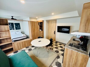 1 chambre, fer et planche à repasser, Wi-Fi gratuit