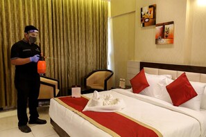 Deluxe Double Room, City View | Desk, laptop workspace, free WiFi