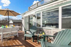 Outdoor dining - Oceanfront Getaway with Deck, Steps to Provincetown Fun (Provincetown)