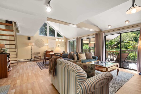 TV, caminetto, studio