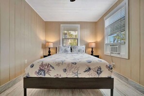 1 bedroom, travel crib, WiFi, bed sheets