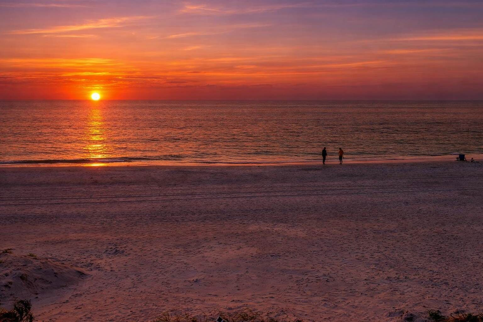 On the beach