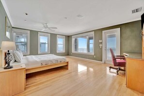 2 bedrooms, desk, iron/ironing board, travel crib