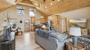 Cabana, 4 quartos | Área de estar | Smart TV