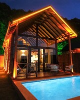 豪華單棟小屋, 私人泳池, 城市景 | 2 間睡房、埃及棉床單、高級寢具、迷你吧