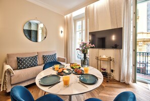 101 Apartment, balcony, city view | Living area - APARTHOTEL 9 ALBERTI (Nice)