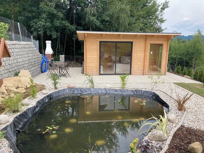 Wonderful vacation apartment in the Bohemian Forest / garden / barbecue hut for 6 to 10 pers