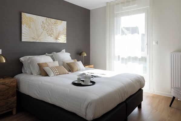 Bed sheets - Les Boréales – Appart’hotel & Restaurant (Villers-sur-Mer)