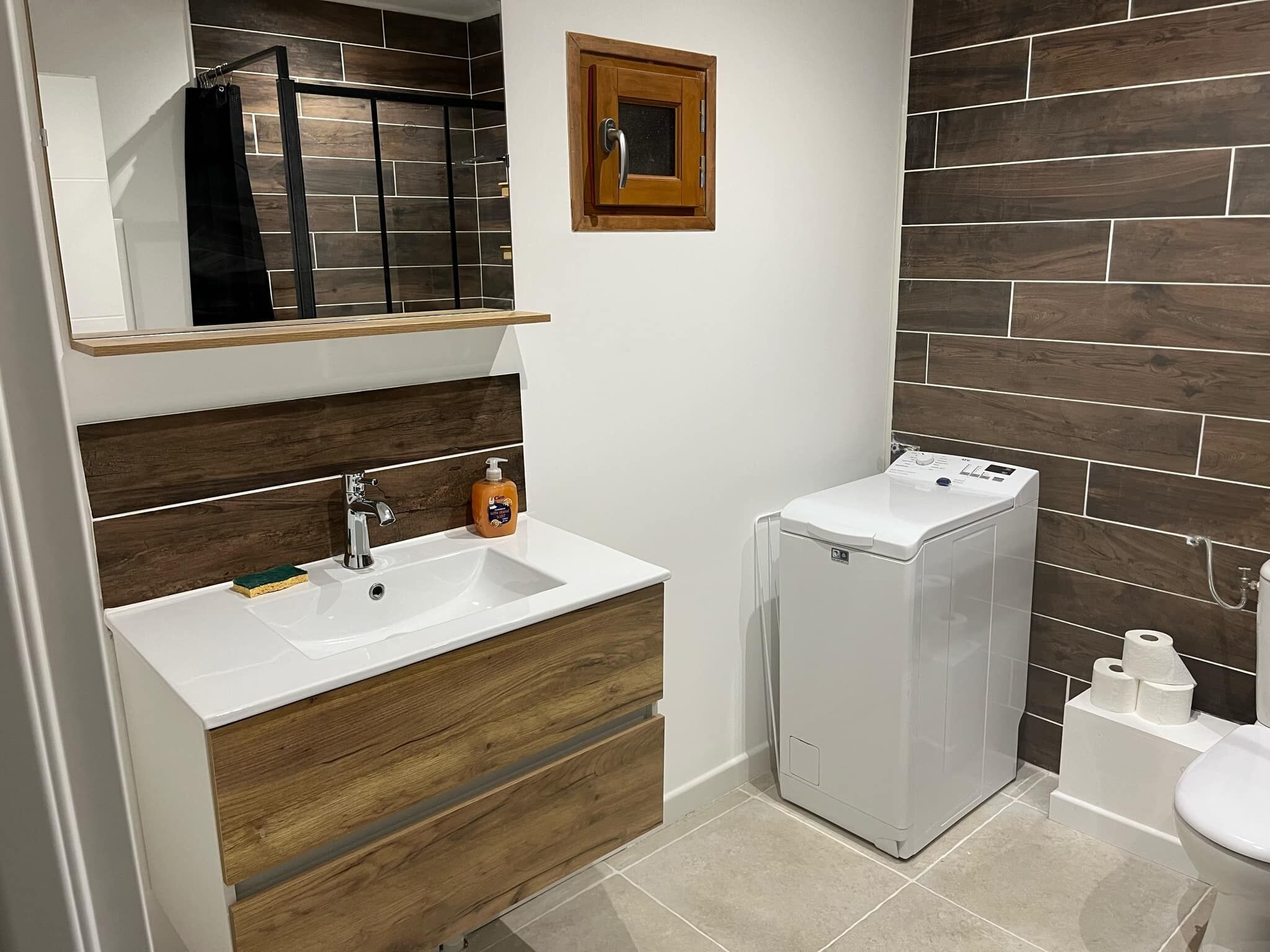 Hair dryer, toilet paper