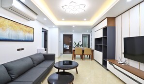 Standard Apartment, 2 Bedrooms | Desk, laptop workspace, soundproofing, free WiFi - Luxe Paradise Residence Xuan La (Hanoi)