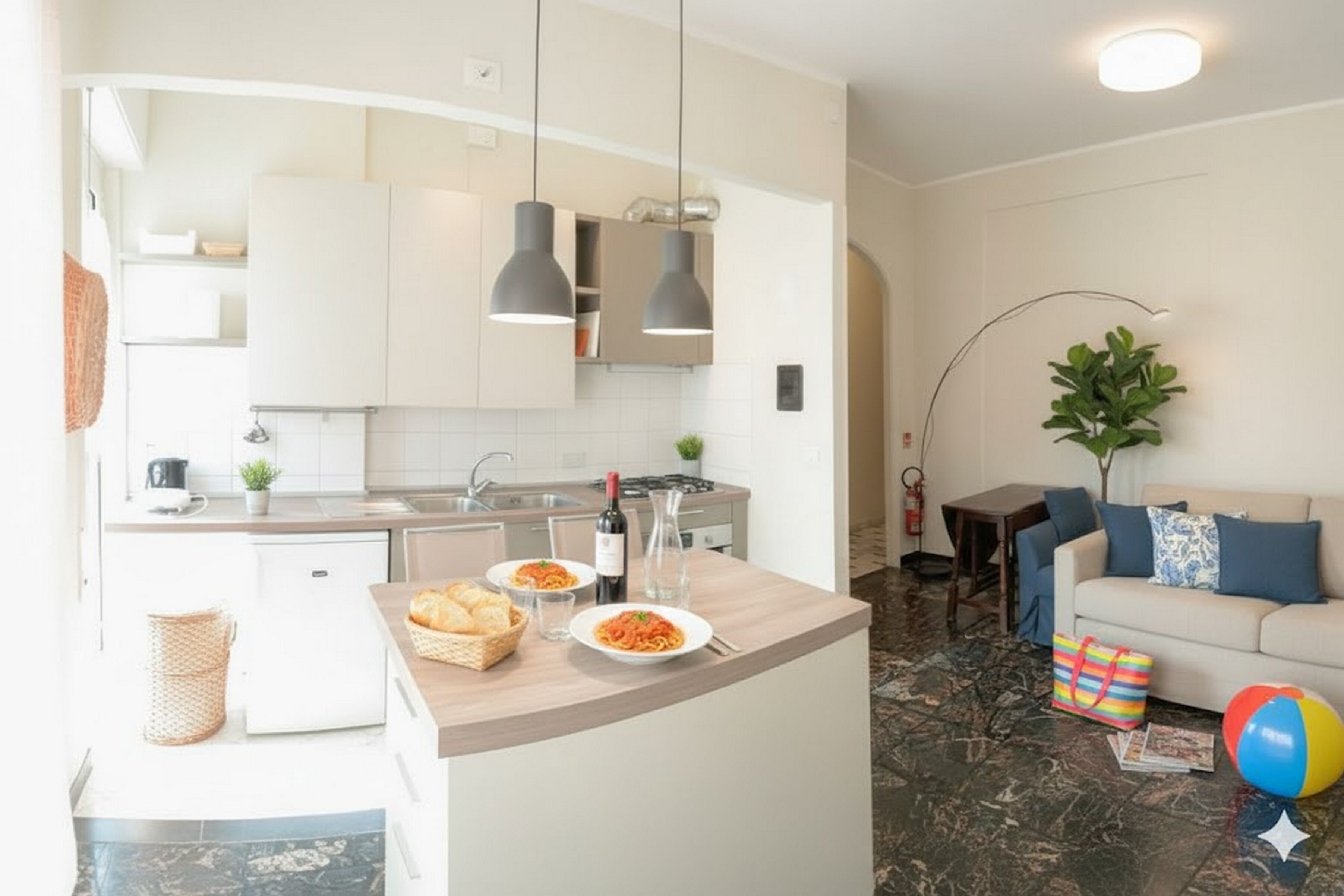 Apartment, Balkon | Wohnbereich