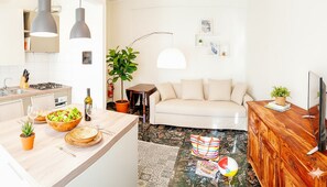 Apartment, Balcony | Living area | Flat-screen TV