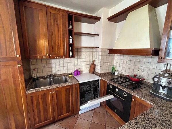Microwave, oven, stovetop, dishwasher