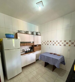 Villa | Private kitchen | Fridge, microwave, mixer, toaster oven