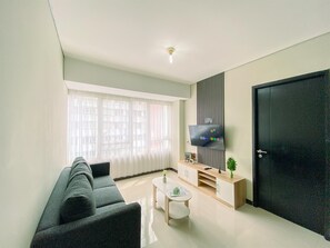 Apartment | Living room - Full Furnished And Homey 3Br Apartment Nifarro Park (Jakarta)