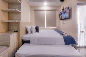 Interior - Cozy Living And Relaxing Studio Room Apartment B Residence (Pagedangan)