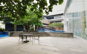 Indoor pool, outdoor pool