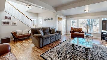 TV, DVD player, books