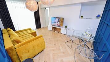 Apartamento, 1 quarto, para fumantes, sacada | Sala de estar