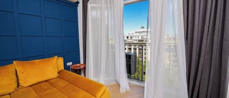 Appartement, 1 chambre, fumeur, balcon | Salle de séjour