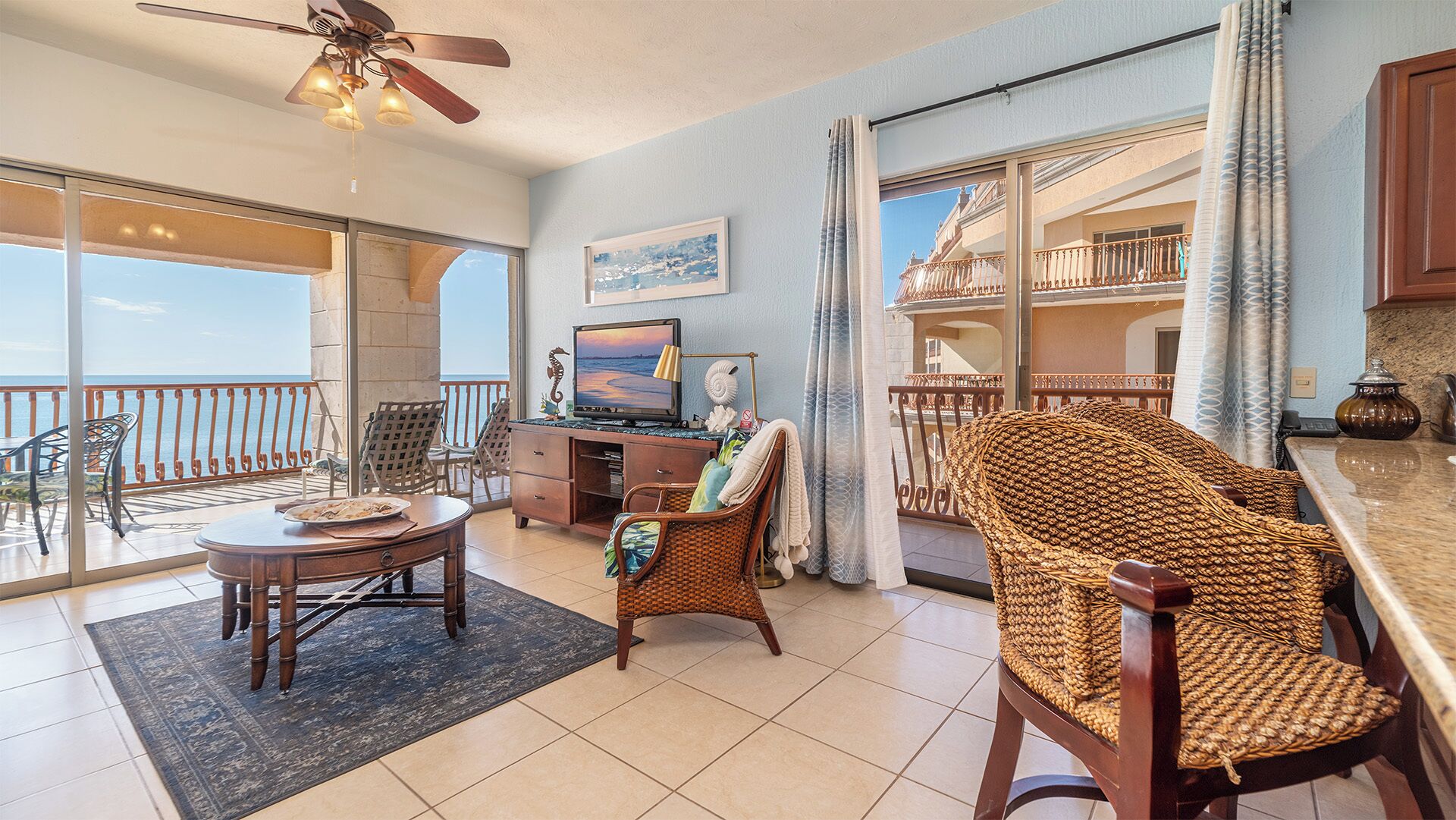 Condo, 1 King Bed with Sofa bed, Balcony, Ocean View (Sonoran Sun SE 614) | Living area | MP3 dock
