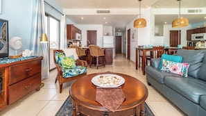 Condo, 1 King Bed with Sofa bed, Balcony, Ocean View (Sonoran Sun SE 614) | Living area