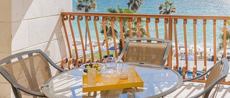 Condo, 1 King Bed with Sofa bed, Balcony, Ocean View (Sonoran Sun SE 412) | Outdoor dining