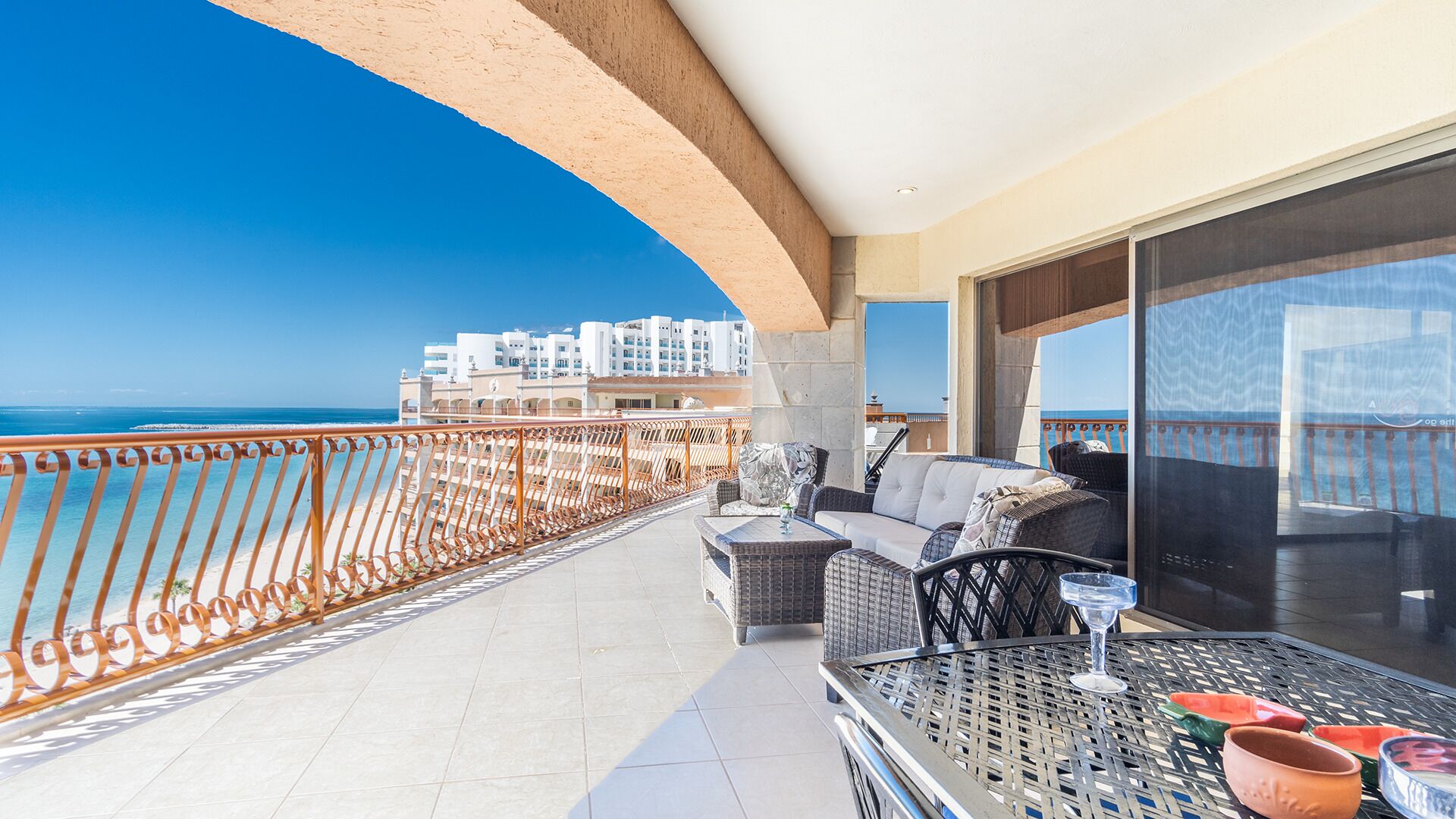 Appart'hôtel, plusieurs lits, balcon, vue océan (Sonoran Sun SE 1007) | Terrasse/Patio