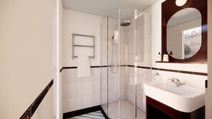 Classic Single Room, City View | Bathroom | Free toiletries, hair dryer, slippers, towels - SALVIA Paris (Paris)