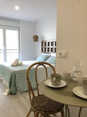 Studio Deluxe, balcon, vue plage
